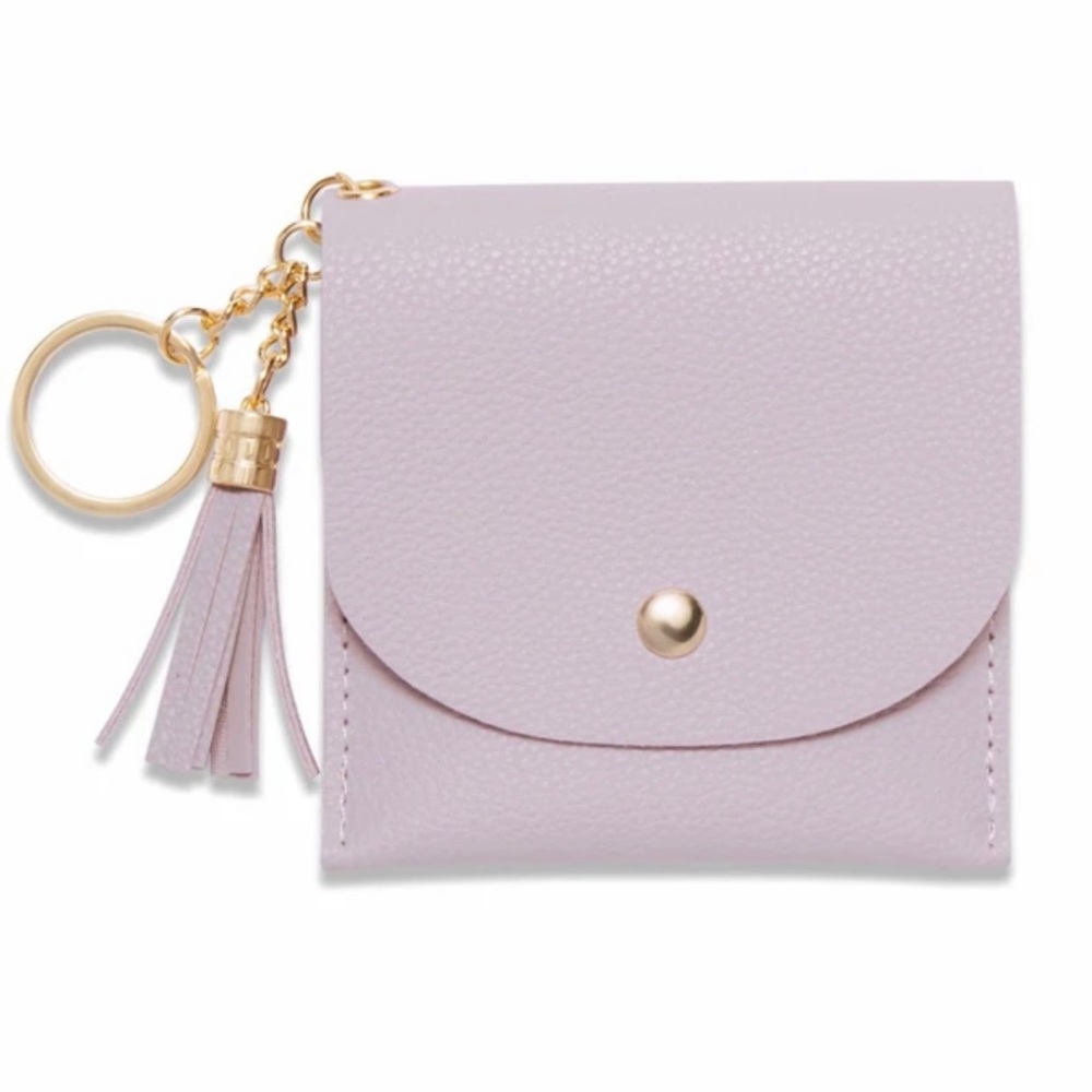 NWT Lark & Ives Vegan Leather Card Purse Wallet in Lavender Fog - Picture 2 of 15